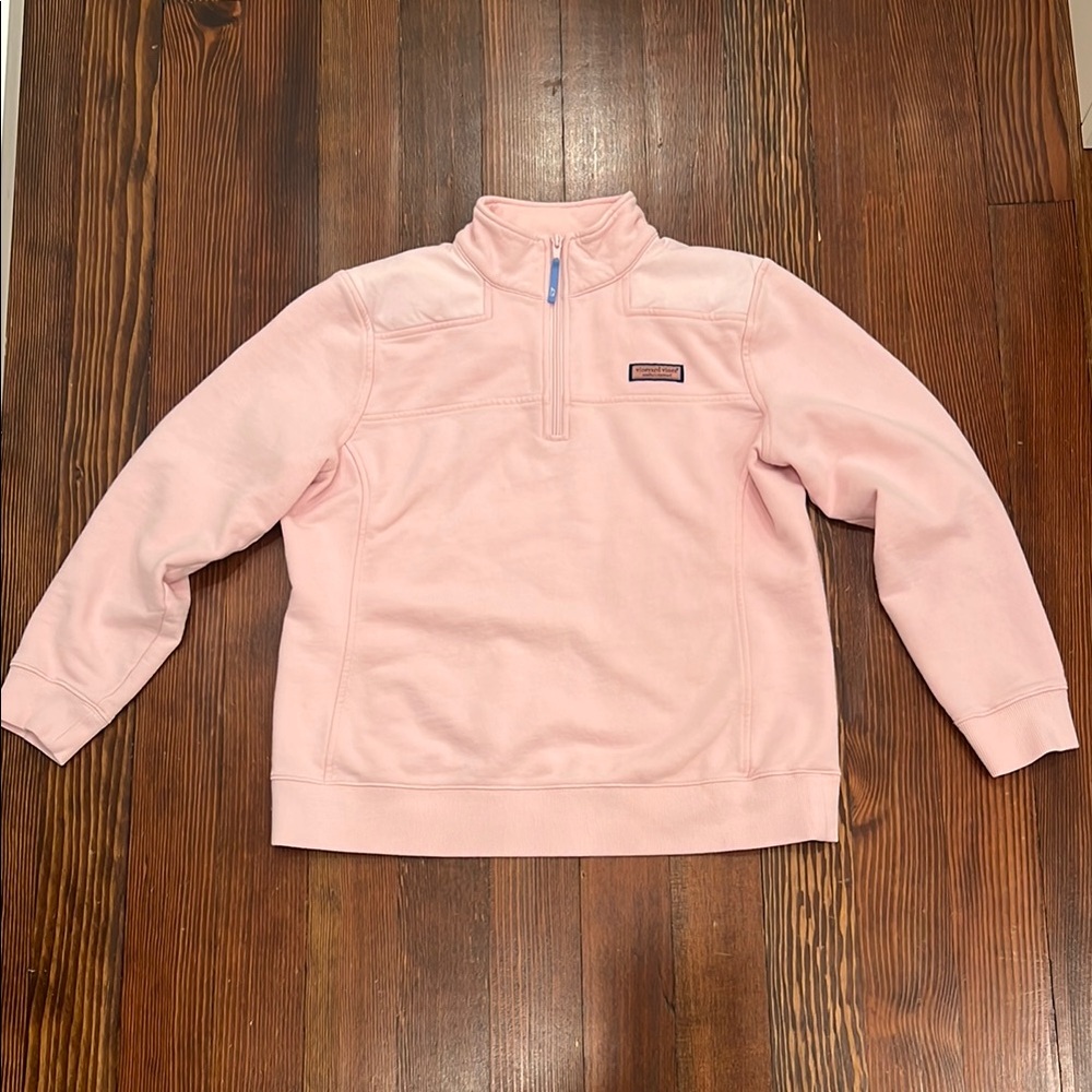 Vineyard Vines Pink Quarter-Zip Pullover